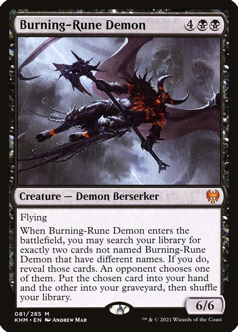 The Burning Rune Demon: Unleashing Hellfire and Brimstone